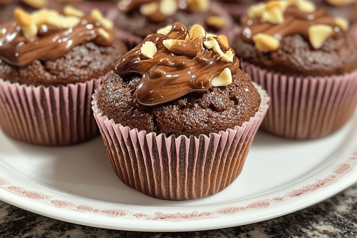 Freshly baked German horse muffins with oats, carrots, and bran, placed on a cooling rack.