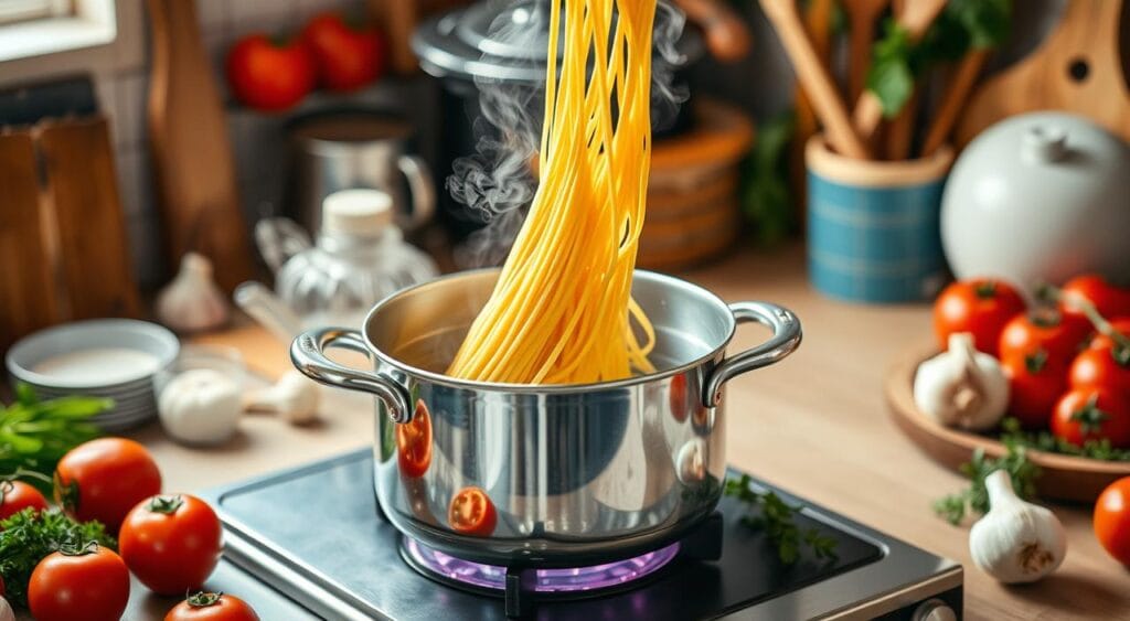 Cooking pasta