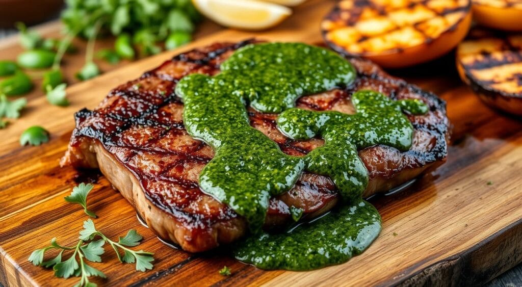 Grilled chimichurri steak Grilled chimichurri steak