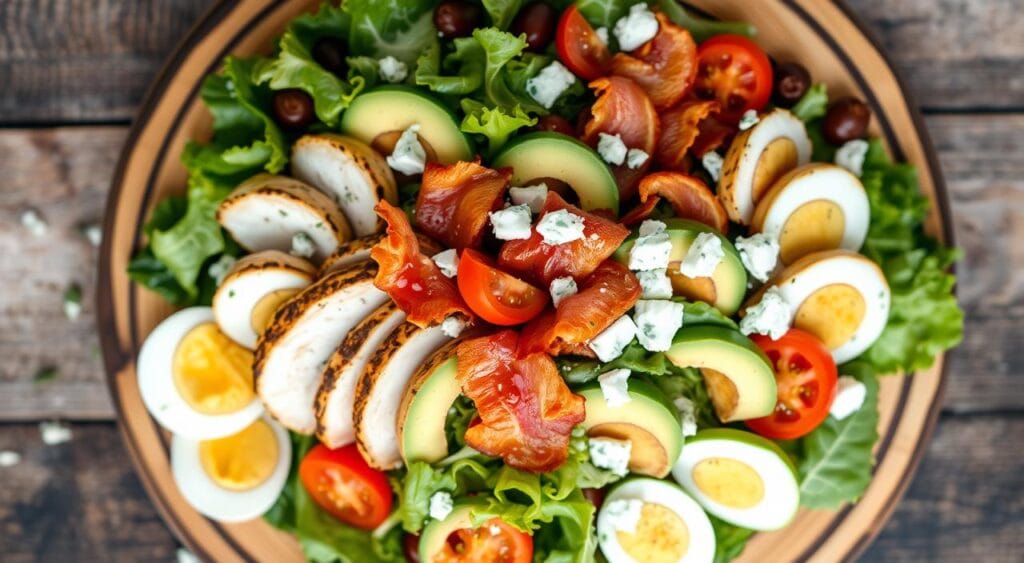 Cobb salad layering