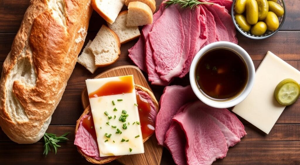 French dip sandwich ingredients