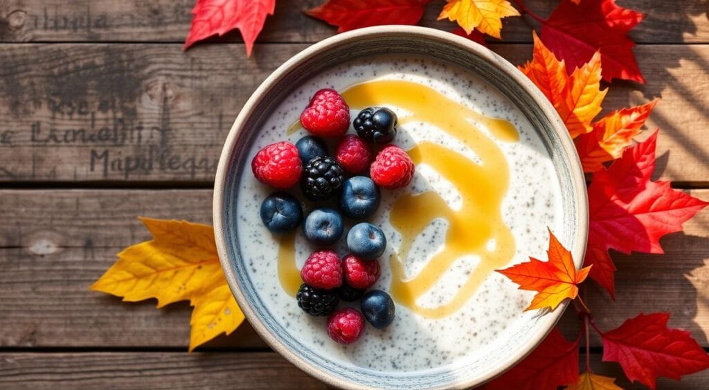 chia pudding presentation