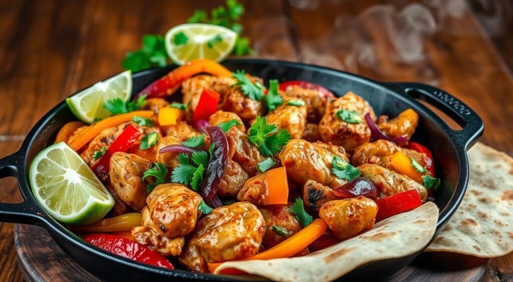 chicken fajitas