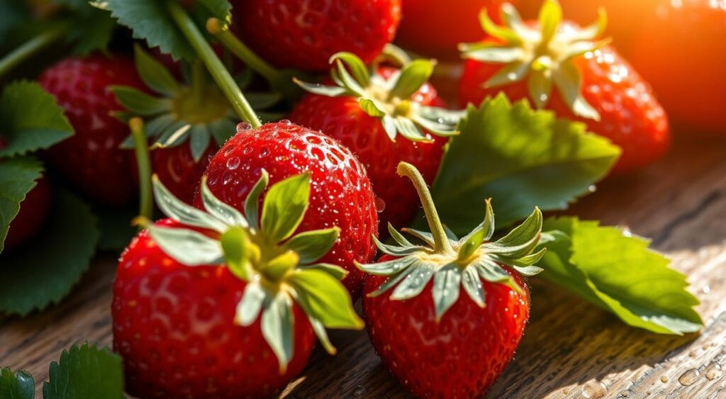 fresh strawberries