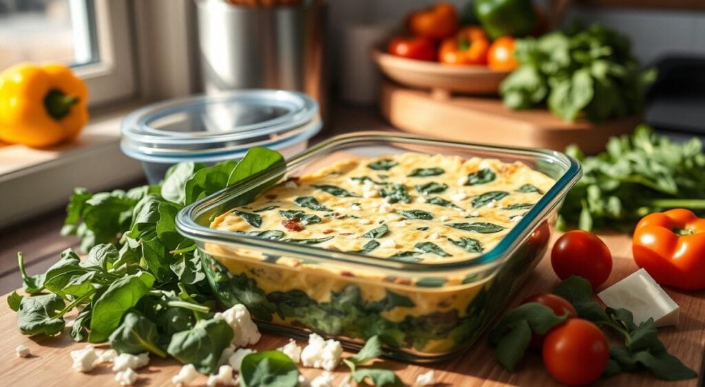 healthy frittata storage