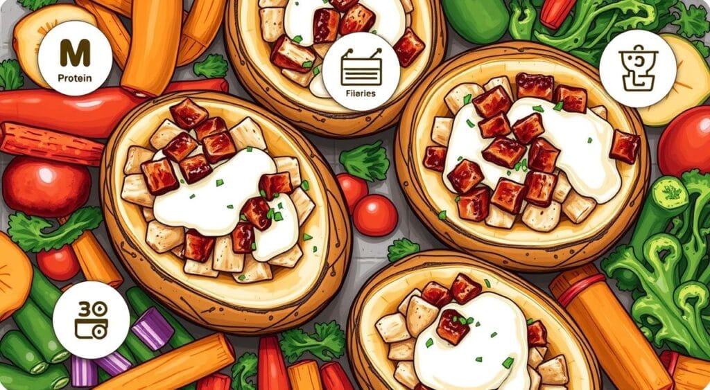 potato boats nutritional information