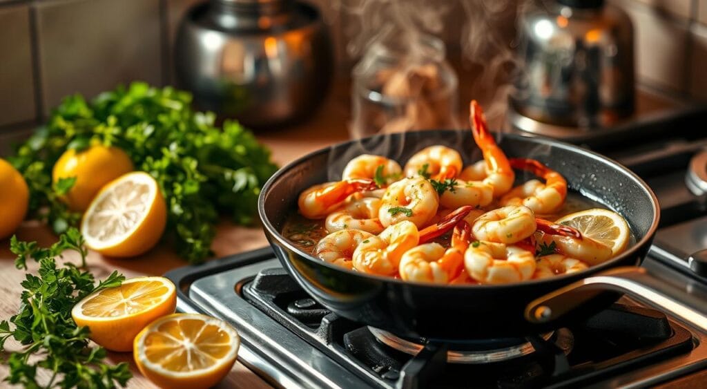 shrimp cooking process